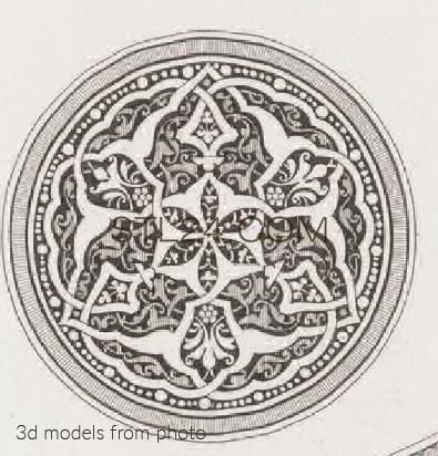 Розетки (ROSETTE_1677 -  | 3D model 3DSMAX / OBJ / STL) 3D модель для ЧПУ станка